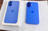 Iphone 16 blue, aproape nou, cutie, factura, husa, bateria 100%