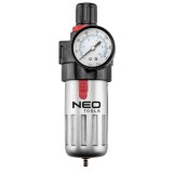 Filtru pentru aer comprimat 1/2 cu reductor de presiune, corp metalic