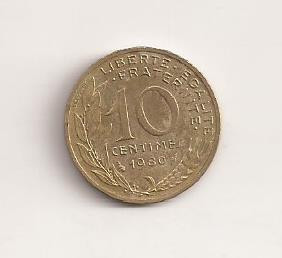 Moneda Franta - 10 Centimes 1980 v1 foto