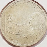 509 Germania 10 mark 1992 K&auml;the Kollwitz - G - km 178 argint, Europa