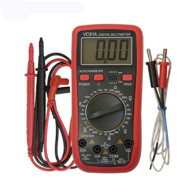 Aparat de masura Multimetru digital 61a 10 functii cu Sonda Temperatura foto