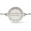 Bratara cu lantisor din argint model Aquarius, Atcom