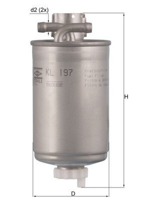 MAHLE KL 197 filtru combustibil foto