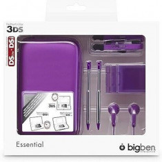 Nintendo 3DS / DS Lite/ DSi Essential Pack - husa, casti, stylus, strap, etc - VIOLET