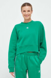Cumpara ieftin Adidas Originals bluza femei, culoarea verde, cu imprimeu