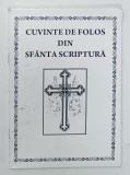CUVINTE DE FOLOS DIN SFANTA SCRIPTURA de ION RACU , ANII '90