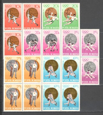 Romania.1972 Medalii olimpice MUNCHEN bloc 4 ZR.465 foto
