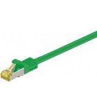 Cablu patch SFTP CAT7 mufat 1m verde RJ45 tata - RJ45 tata GOOBAY
