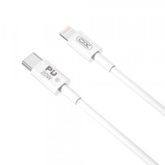 Cablu Date si Incarcare USB-C - Lightning XO Design NB-Q189B, 20W, 2m, Alb