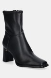 Steve Madden botine Harp culoarea negru, cu toc drept, 11005106