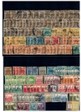 Palestina 1921-1932 - Mandatul britanic, lot timbre stampilate, cu dubluri, si doua circulații