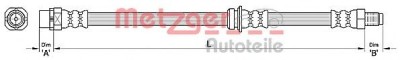 Conducta / cablu frana BMW X5 (F15, F85) (2013 - 2016) METZGER 4110479 foto