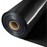 Folie Neagra pentru Constructii 100 MIC, Dimensiune 4200 mm, Aproximativ 50-55 kg/rola, Folie din Polietilena Reciclata, Brandpaper