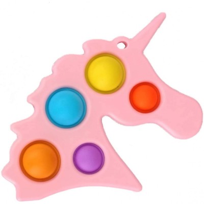 Jucarie antistres flippy - fidget toy, simple dimple, unicorn, roz foto