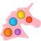 Jucarie antistres flippy - fidget toy, simple dimple, unicorn, roz