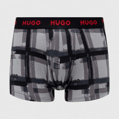 HUGO boxeri 3-pack bărbați, culoarea gri 50480170