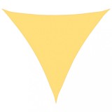 Cumpara ieftin Panza parasolar din HDPE triunghiulara, 5 x 5 x 5 m, bej