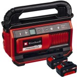 Einhell PRESSITO 18/25 PXC + Twinpack - Compresor 25 l/min 11 bar + Set 2 acumulatori Li-Ion 18 V 4 Ah