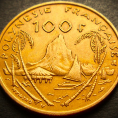 Moneda exotica 100 FRANCI - POLINEZIA FRANCEZA, anul 1995 * cod 5288