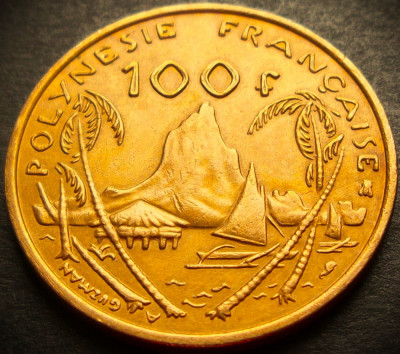 Moneda exotica 100 FRANCI - POLINEZIA FRANCEZA, anul 1995 * cod 5288 foto