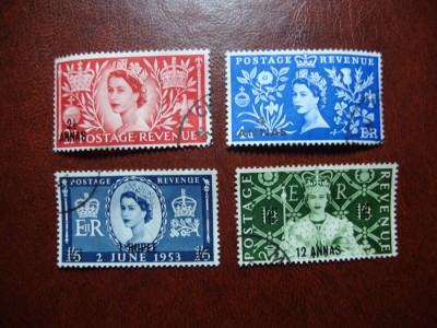 MUSCAT 1953 SERIE INCORONAREA ELISABETA II foto