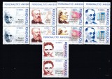 ROMANIA 2005 LP 1681 ANIVERSARI COMEMORARI PERECHE SERII MNH, Nestampilat