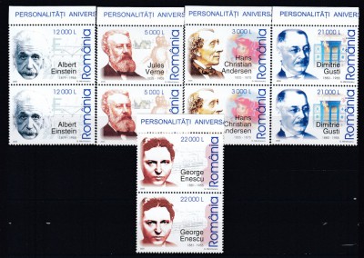 ROMANIA 2005 LP 1681 ANIVERSARI COMEMORARI PERECHE SERII MNH foto