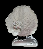 SOLIFLORA VINTAGE DIN STICLA MASIVA CU MODEL IN RELIEF, WALTHER ANII&#039;70