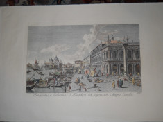 Set doua litografii ,Visentini/Canaletto si Edie/Brustoloni foto