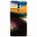 Husa silicon pentru Huawei Mate 10, Colorful Peacock Feathers