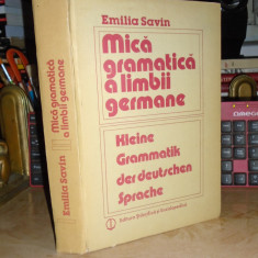 EMILIA SAVIN - MICA GRAMATICA A LIMBII GERMANE , 1985