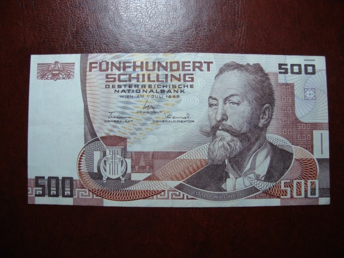 AUSTRIA 500 SCHILLING 1985 SUPERBA