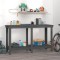 Gossi banc de lucru, gri, 140x50x80 cm, lemn masiv pin