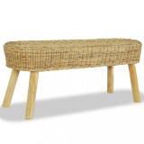 Bancă pentru hol, 110x35x45 cm, ratan natural