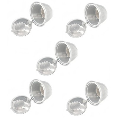 Set 5 Capsule cafea, reutilizabila, reincarcabila, compatibil Dolce Gusto, transparent foto