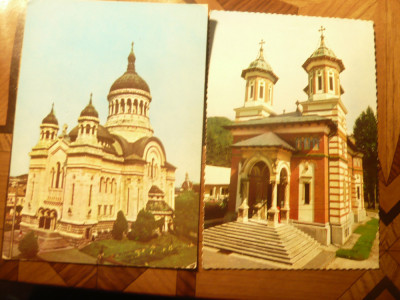 2 Ilustrate 1975 : Manastirea Sinaia si Catedrala Ortodoxa Cluj Napoca foto