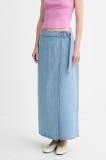 Levi&#039;s fustă din denim COLUMN WRAP SKIRT maxi, drept, 001VG