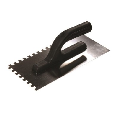 Gletiera inox, Painter, zimti, 8x8 mm, 13x27 cm, maner plastic, negru GartenVIP DiyLine foto