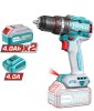 TOTAL - MASINA DE GAURIT CU IMPACT 20V-4.0AH LI-ION (2 ACUMULATORI, 1 INCARCATOR) PowerTool TopQuality