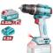 TOTAL - MASINA DE GAURIT CU IMPACT 20V-4.0AH LI-ION (2 ACUMULATORI, 1 INCARCATOR) PowerTool TopQuality