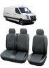 Huse scaune din piele si textil VW Crafter 3 locuri 2+1 (2005 - 2019)