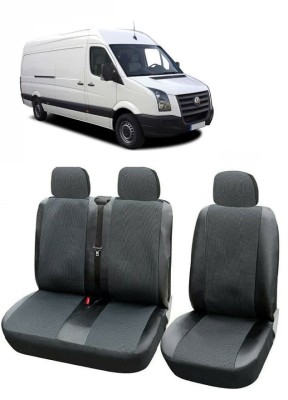 Huse scaune din piele si textil VW Crafter 3 locuri 2+1 (2005 - 2019) foto