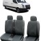 Huse scaune din piele si textil VW Crafter 3 locuri 2+1 (2005 - 2019)