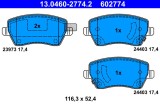 ATE 13.0460-2774.2 set placute frana,frana disc