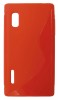 Husa silicon S-case rosie pentru LG Optimus L5 E610/E612