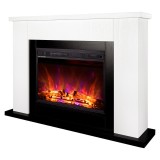 Semineu electric Art Flame 3D Brooklyn &amp; Lorance Multicolor, Efect de flacara reala, Telecomanda, 1500 W