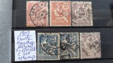 1902 Franta Mouchon retusat c.set -stamp., Stampilat