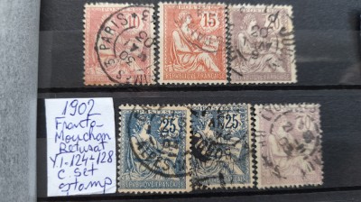 1902 Franta Mouchon retusat c.set -stamp. foto
