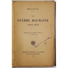 LA GUERRE ROUMAINE 1916-1918 de MIRCEA DJUVARA - PARIS, 1919