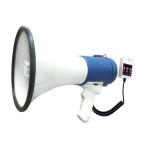 Cumpara ieftin Megafon portavoce portabil 50 Watt, citire de pe stick USB / SD Card si